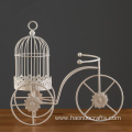 European creative bicycle model iron candlestick romantic